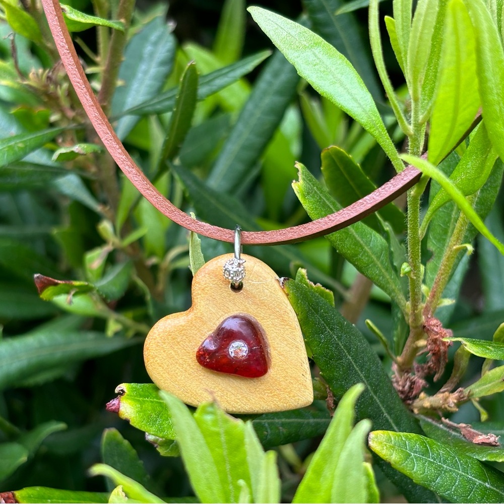 Handmade heart pendant